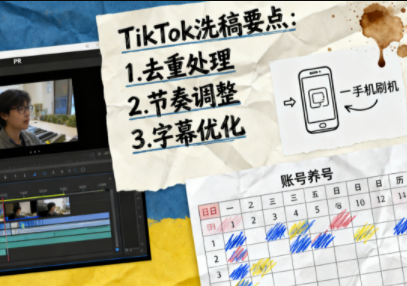TikTok洗稿剪辑全流程课-Ai创业网
