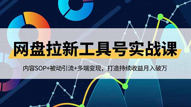 网盘拉新工具号实战课，内容SOP+被动引流+多端变现，打造持续收益月入破万-Ai创业网