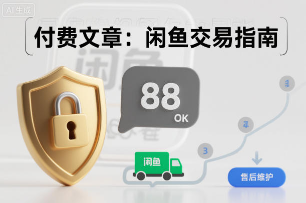 付费文章：闲鱼交易指南，怎么才能降低被坑被马扁的概率-Ai创业网