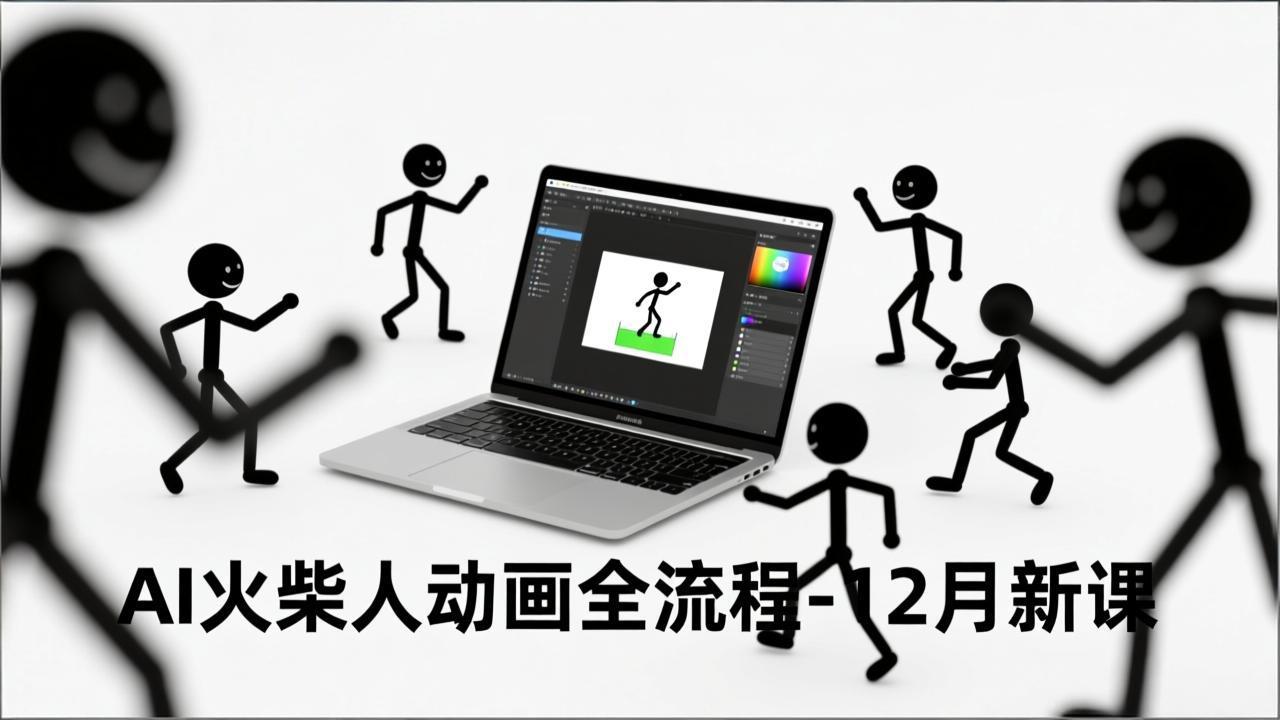 AI火柴人动画全流程-12月新课，文案生成、声音克隆、视频剪辑，零基础快速产出动画-Ai创业网