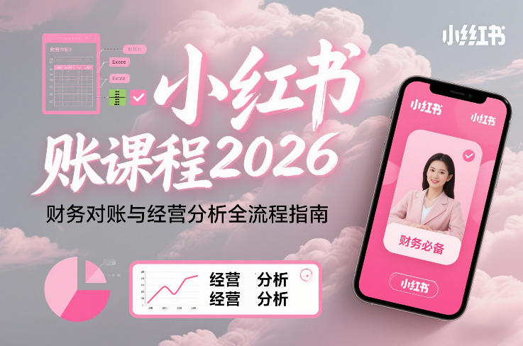 小红书对账课程2026，财务对账与经营分析全流程指南-Ai创业网