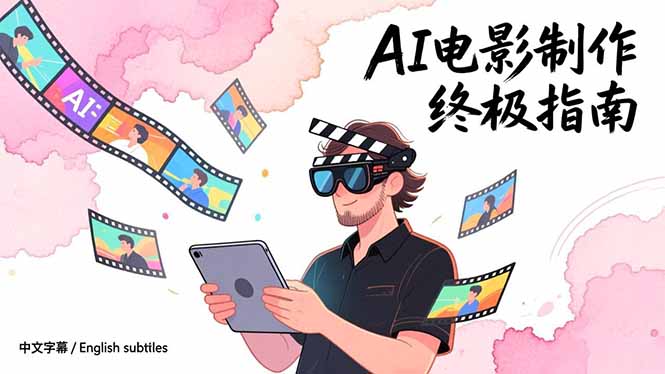 AI电影制作终极指南：从创意到成片，系统掌握智能影视全流程实战课(中英字幕-Ai创业网
