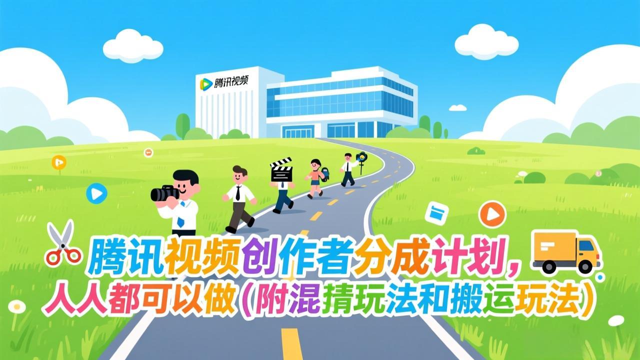 腾讯视频创作者分成计划，人人都可以做(附混剪玩法和搬运玩法-Ai创业网