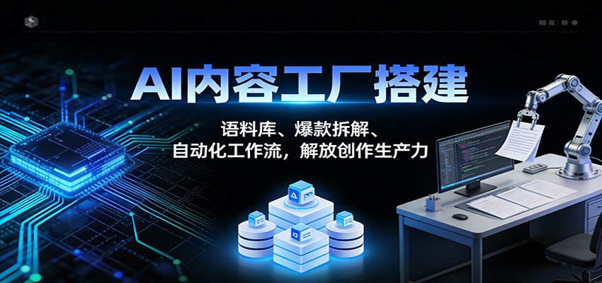 AI内容工厂搭建：语料库、爆款拆解、自动化工作流，解放创作生产力-Ai创业网