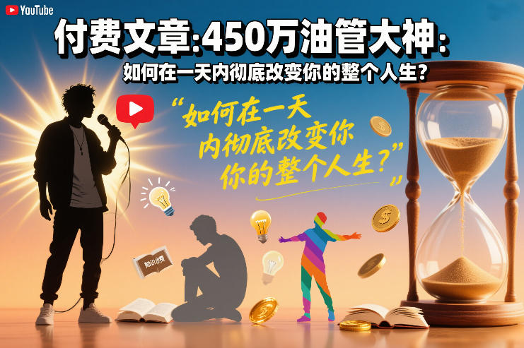 付费文章：450万油管大神：如何在一天内彻底改变你的整个人生？-Ai创业网