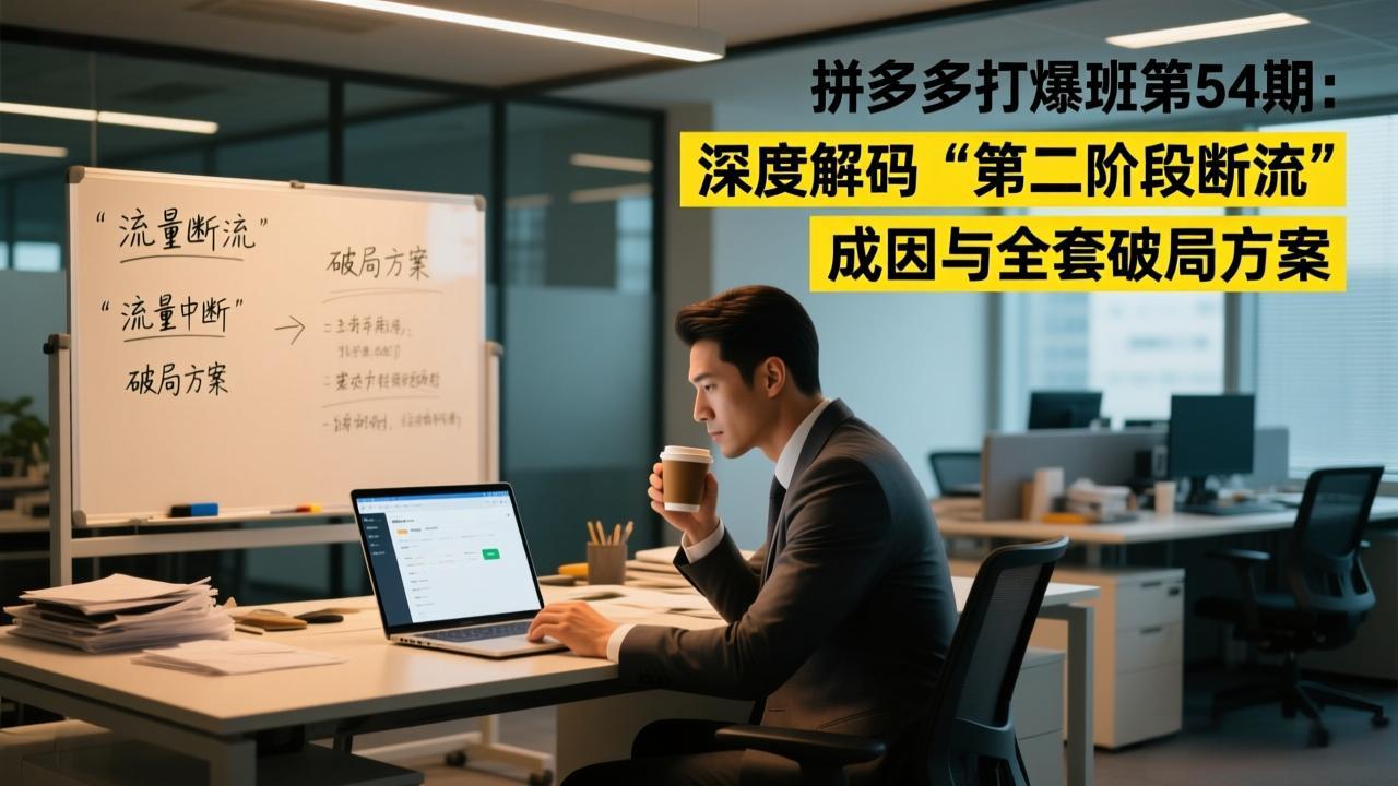 拼多多打爆班第54期：深度解码“第二阶段断流”成因与全套破局方案-Ai创业网