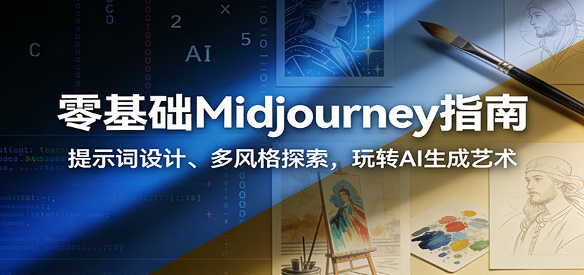 零基础Midjourney指南：提示词设计、多风格探索，玩转AI生成艺术-Ai创业网