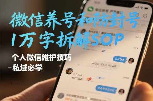 微信养号和防封号1万字拆解SOP，个人微信维护技巧，私域必学【文档】-Ai创业网