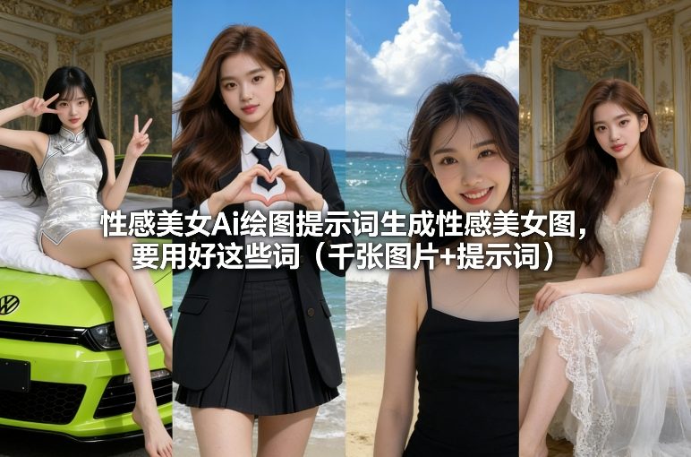 性感美女Ai绘图提示词生成性感美女图，要用好这些词(千张图片+提示词)-Ai创业网
