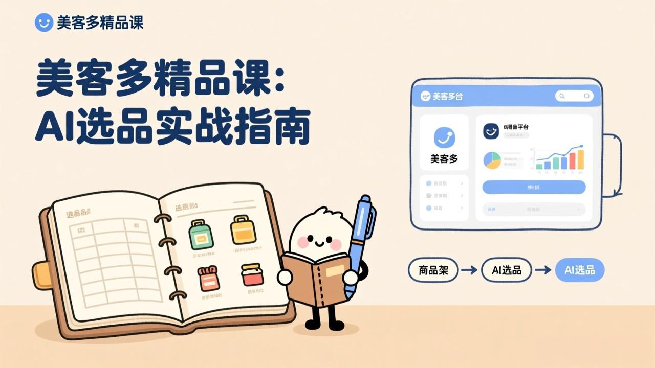 AI+美客多精品课，工具实操、数据选品、AI优化，新手也能快速上手，月入5000+美元-Ai创业网