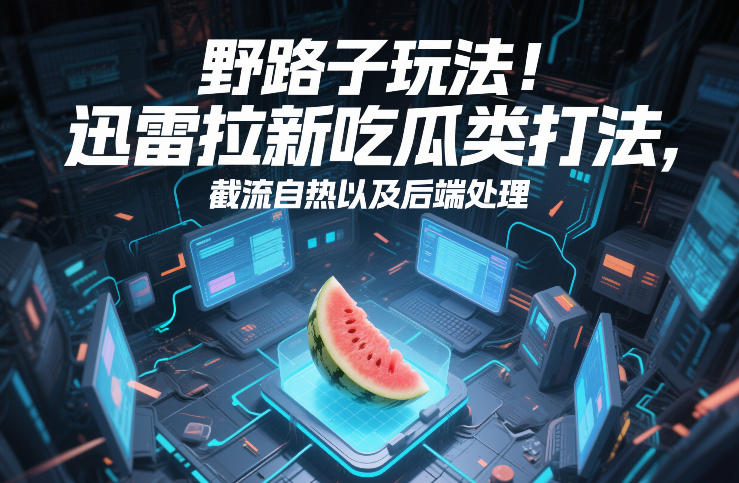 野路子玩法！迅雷拉新吃瓜类打法，截流自热以及后端处理-Ai创业网