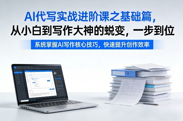 AI代写实战进阶课之基础篇，从小白到写作大神的蜕变，一步到位【揭秘】-Ai创业网
