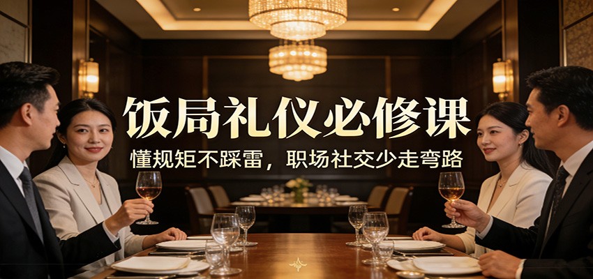公众号收费文章：《饭局礼仪必修课：懂规矩不踩雷，职场社交少走弯路》-Ai创业网