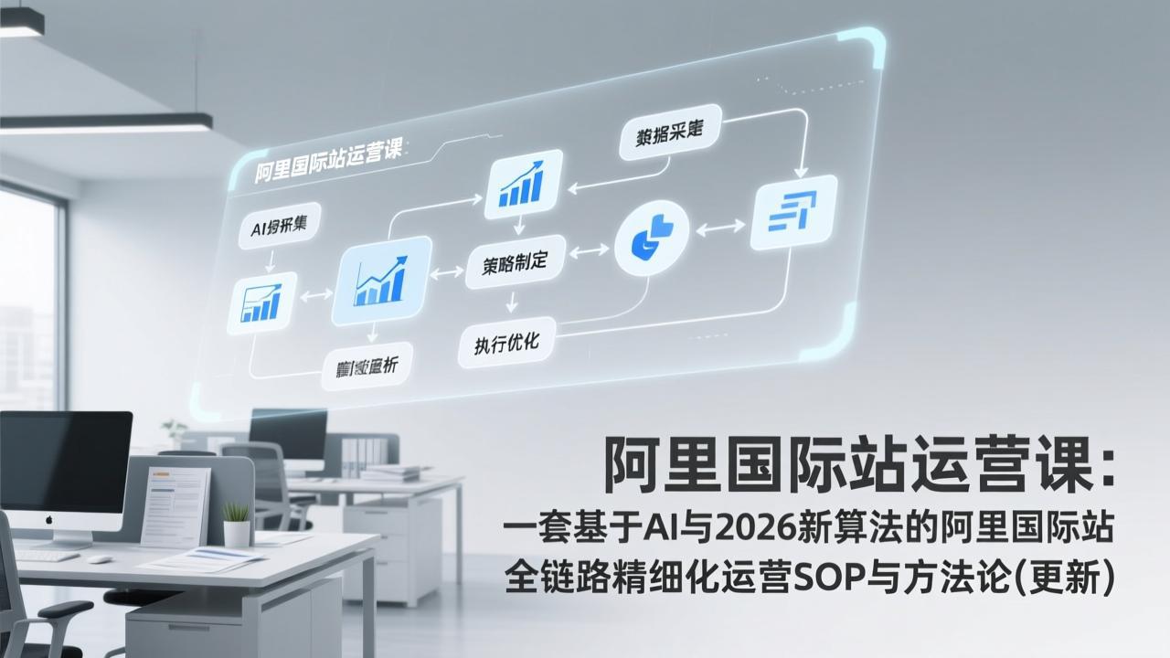 阿里国际站运营课：一套基于AI与2026新算法的阿里国际站全链路精细化运营SOP与方法论(更新-Ai创业网