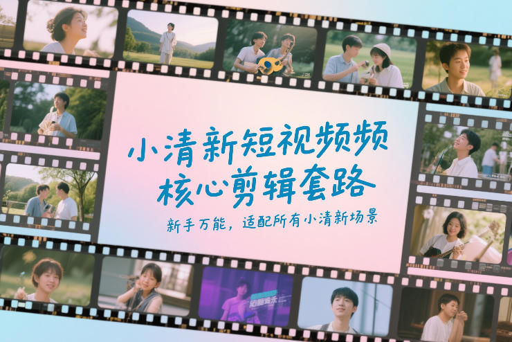 小清新短视频核心剪辑套路，新手万能，适配所有小清新场景-Ai创业网