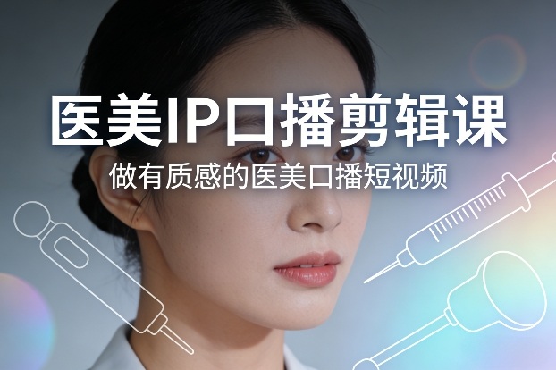 医美IP口播剪辑课，做有质感的医美口播短视频-Ai创业网