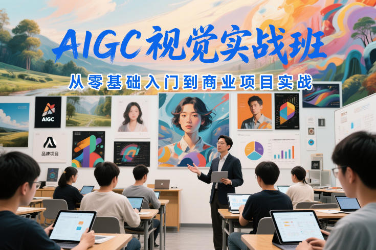 AIGC视觉实战班，从零基础入门到商业项目实战-Ai创业网