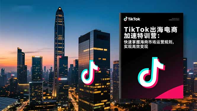 TikTok出海电商加速特训营-更新：快速掌握海外市场运营规则，实现高效变现-Ai创业网