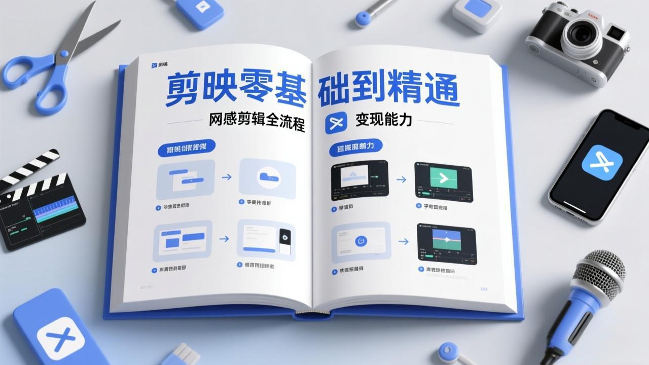 剪映零基础也能快速上手，从入门到精通掌握网感剪辑全流程，掌握能直接变现的剪辑能力-Ai创业网