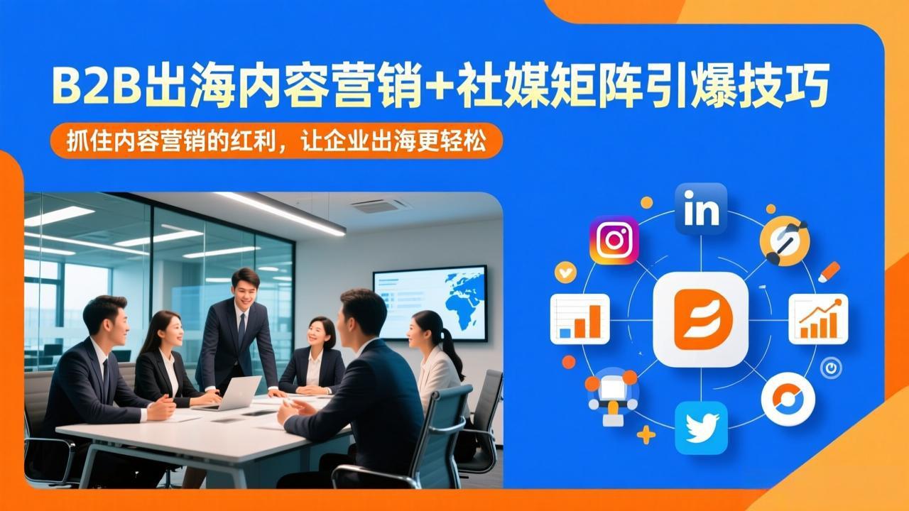 B2B出海内容营销+社媒矩阵引爆技巧：抓住内容营销的红利，让企业出海更轻松-Ai创业网