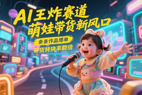 AI王炸赛道，萌娃带货新风口，条条作品爆单，带货转换率翻倍，核心逻辑拆解-Ai创业网