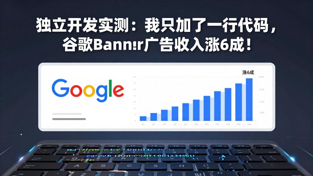 付费文章：独立开发实测：我只加了一行代码，谷歌Banner广告收入涨6成！-Ai创业网