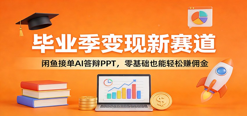 毕业季变现新赛道：闲鱼接单AI答辩PPT，零基础也能轻松赚佣金-Ai创业网