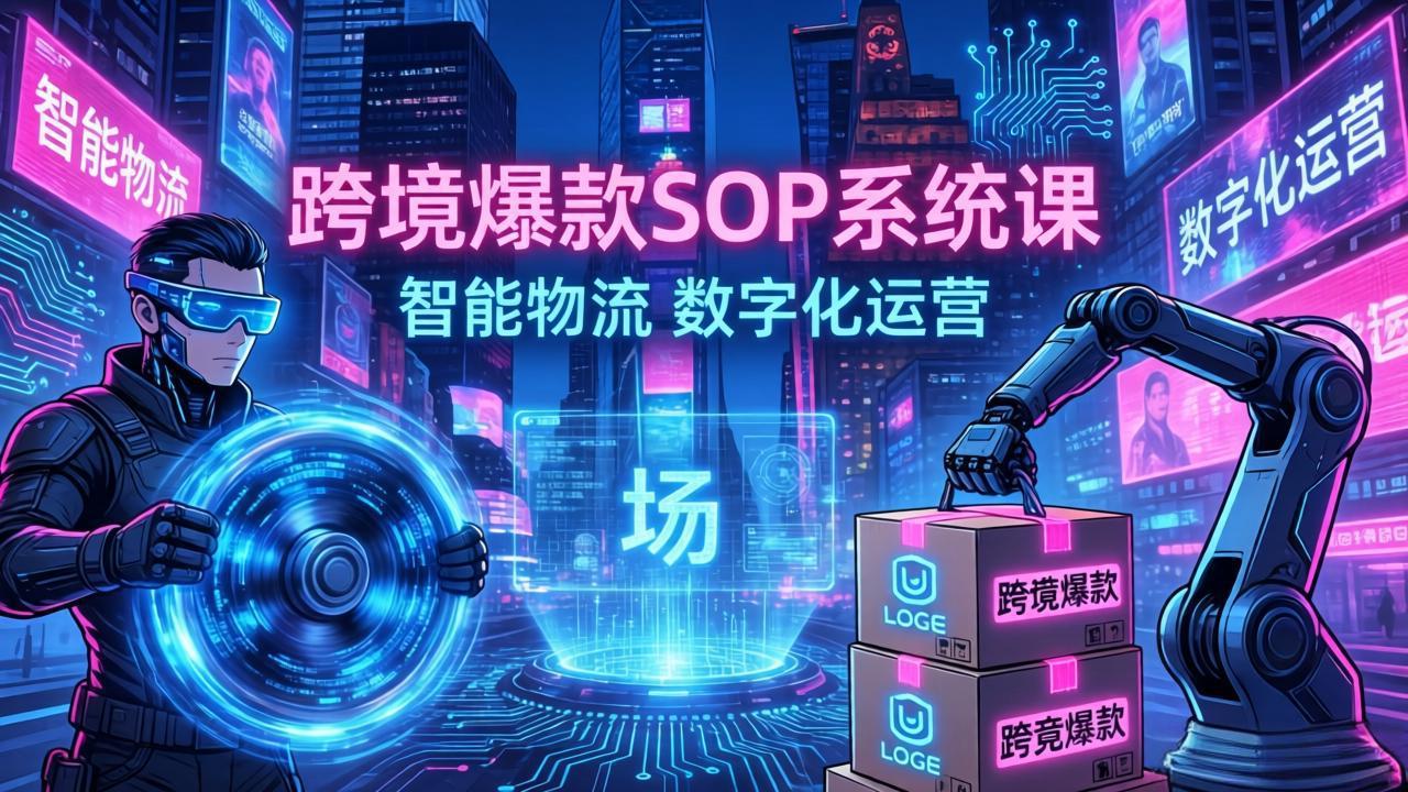 跨境爆款SOP系统课，“内容飞轮+精准投放+AI自动化”为核心，拆解“人×货×场”黄金公式-Ai创业网