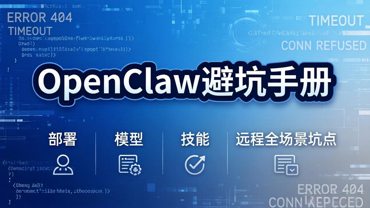 OpenClaw避坑手册：部署+模型+技能+远程全场景坑点，一次性给你说全，少走弯路-Ai创业网
