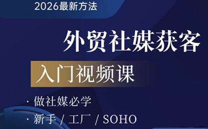 2026外贸社媒获客入门课-Ai创业网