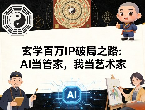 玄学百万IP破局之路：AI当管家，我当艺术家-Ai创业网