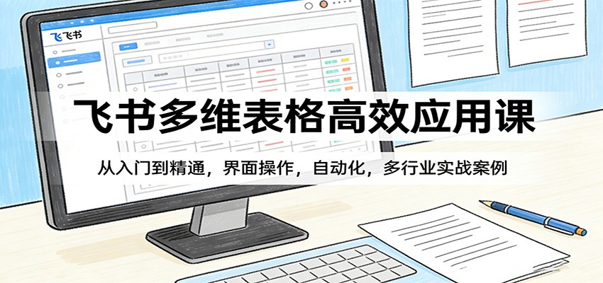 飞书多维表格高效应用课：从入门到精通，界面操作，自动化，多行业实战案例-Ai创业网