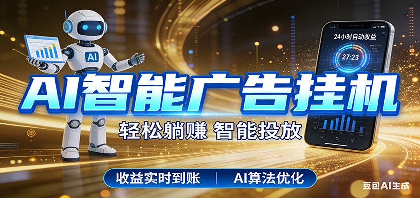 智能广告挂机新时代，利用碎片化时间实现稳定被动收益，AI帮你持续盈利-Ai创业网