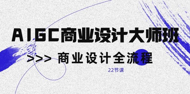 AIGC-商业设计大师班，商业设计全流程(22节课-Ai创业网