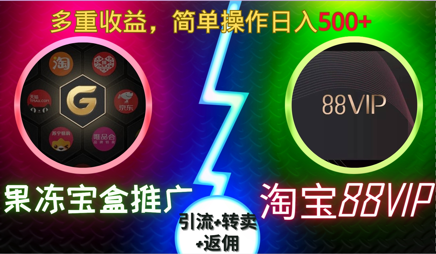 果冻宝盒推广88VIP，引流+转卖+返佣，多重收益，简单操作日入5张【揭秘】-Ai创业网