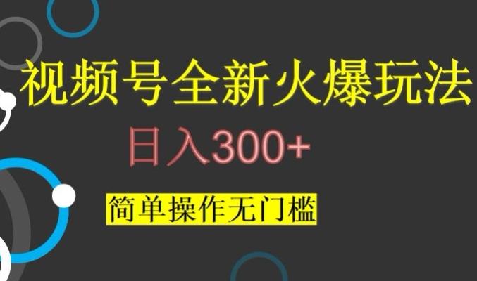 视频号最新爆火玩法，日入300+，简单操作无门槛【揭秘】-Ai创业网