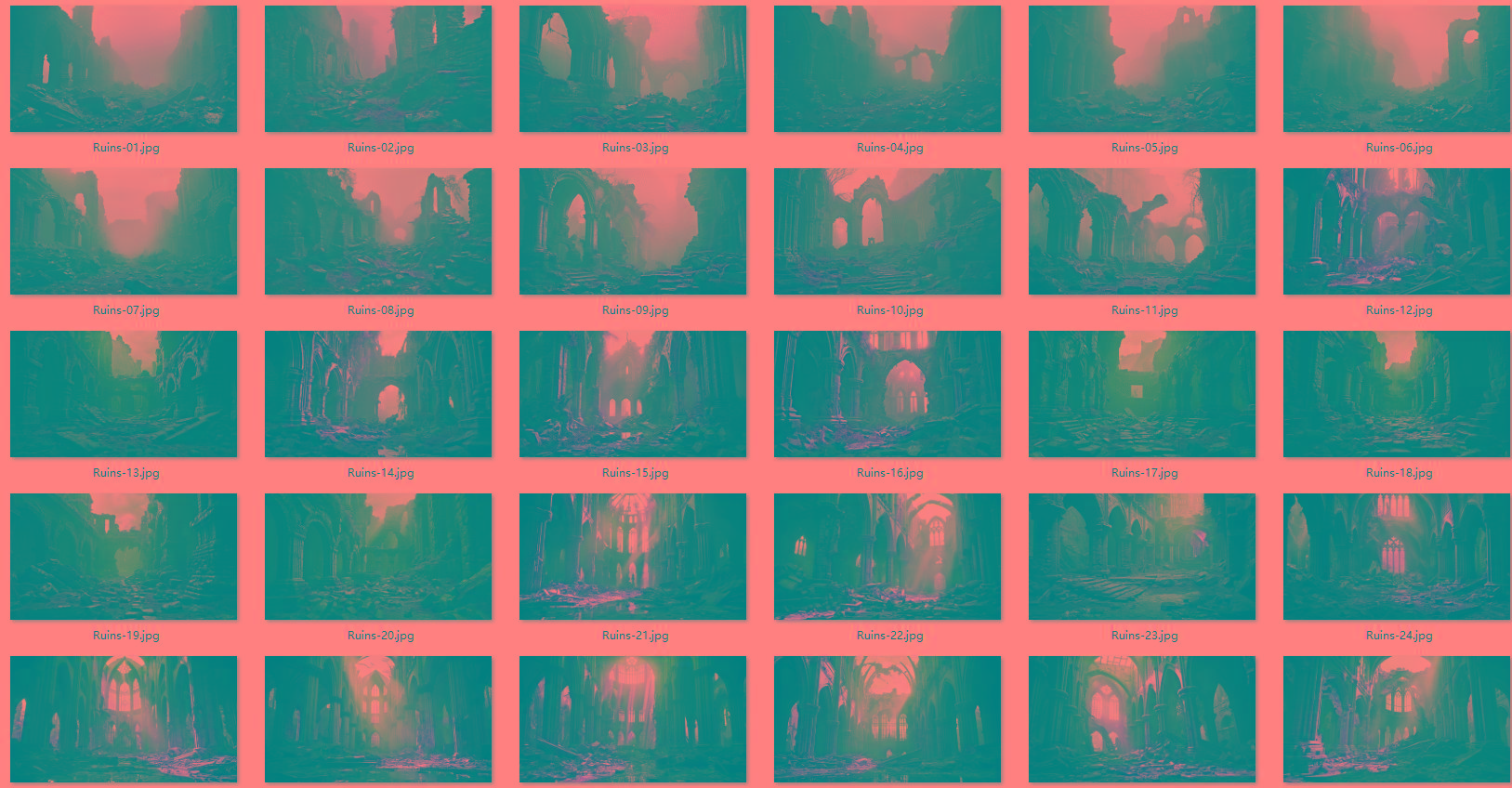 1600张科幻外星恐怖战争废墟环境背景 5K高清图片素材-Ai创业网