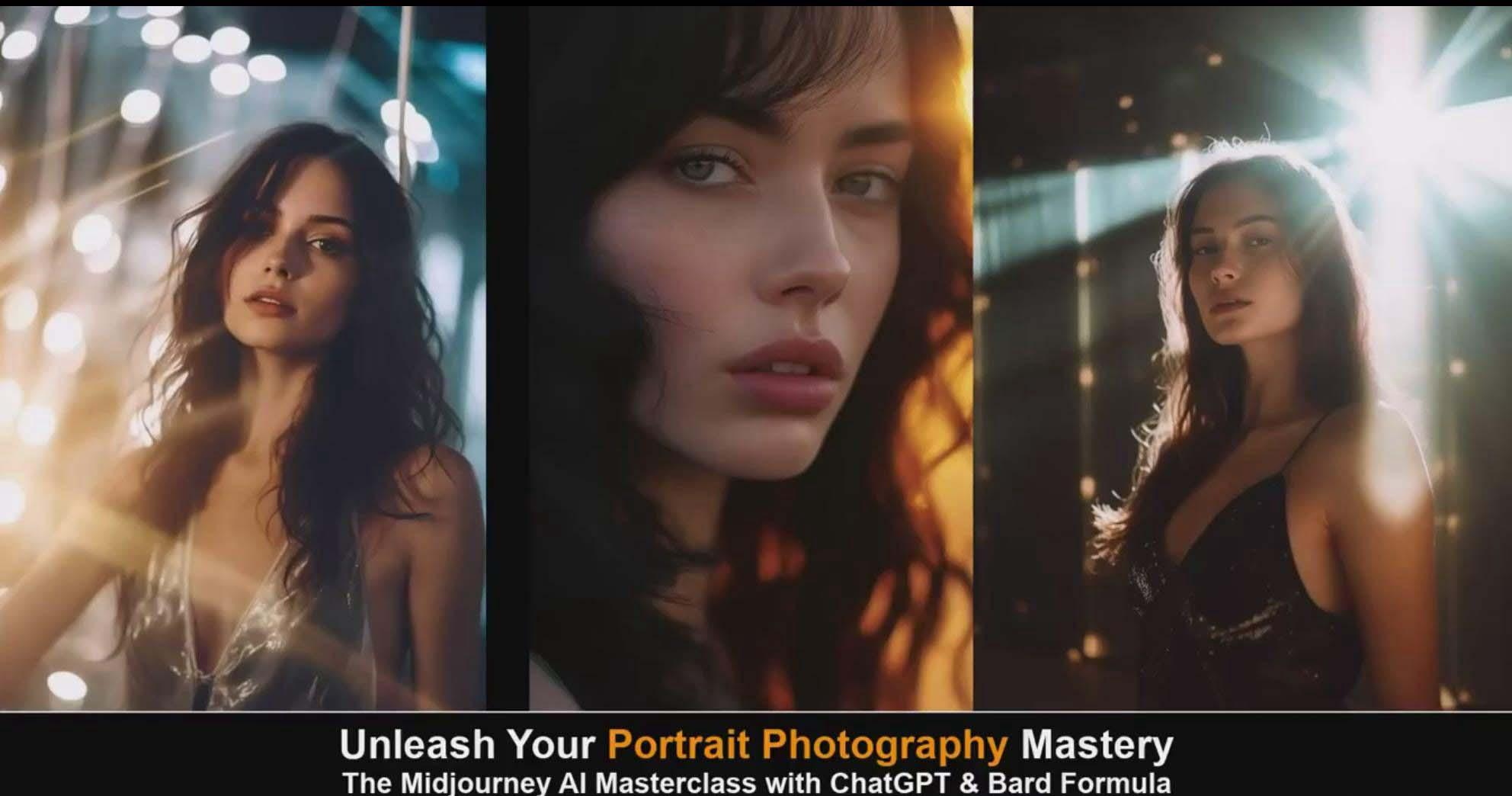 图片[6]-(9312期)Midjourney v5 ChatGPT 和 Bard AI人工智能人像摄影大师班-15节-中英字幕-Ai创业网