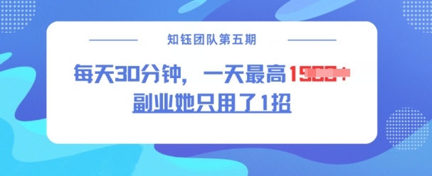 副业她只用了1招，每天30分钟，无脑二创，一天最高1.5k-Ai创业网
