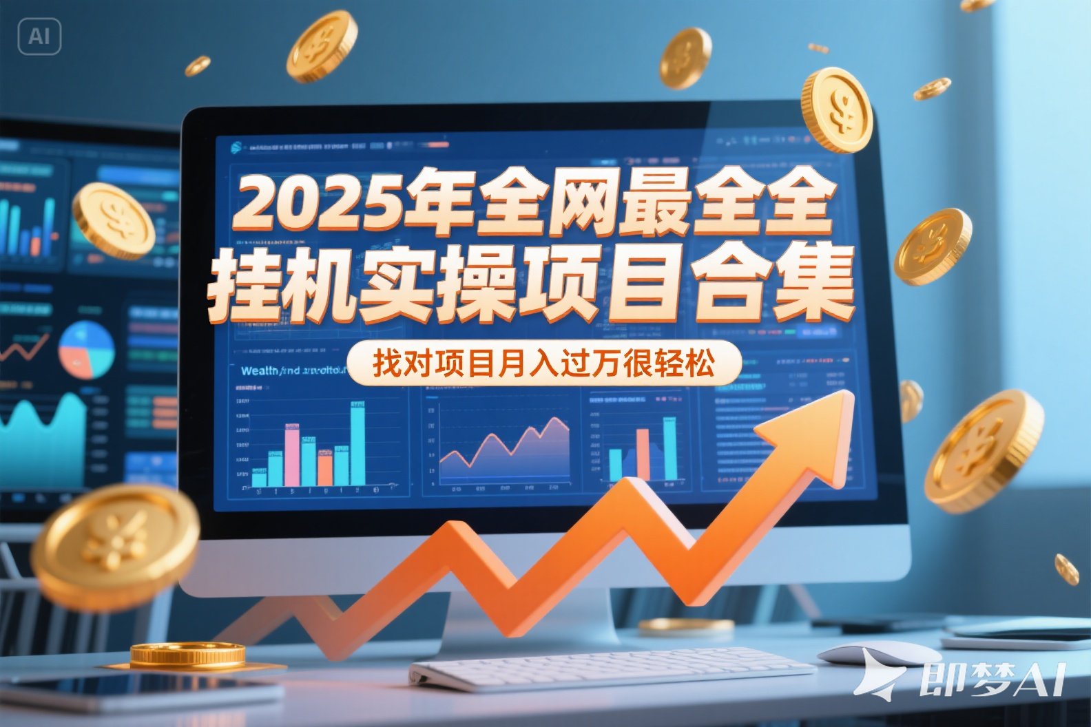 2025年挂机实操项目实操演练，挂机类型，AI直播类型，轻资产创业类型...-Ai创业网