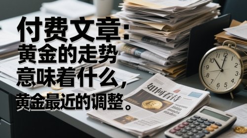 付费文章：黄金的走势意味着什么，如何看待黄金最近的调整-Ai创业网