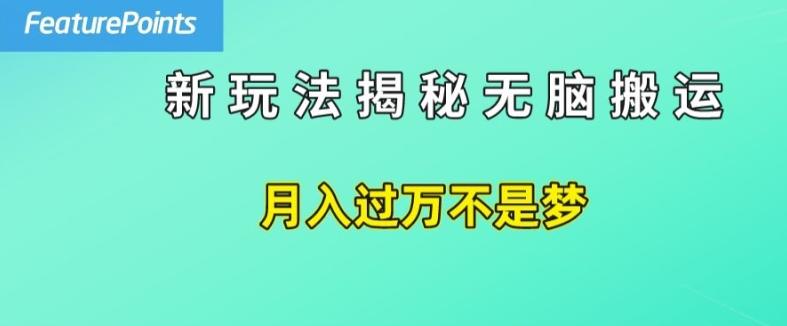 简单操作，每天50美元收入，搬运就是赚钱的秘诀【揭秘】-Ai创业网