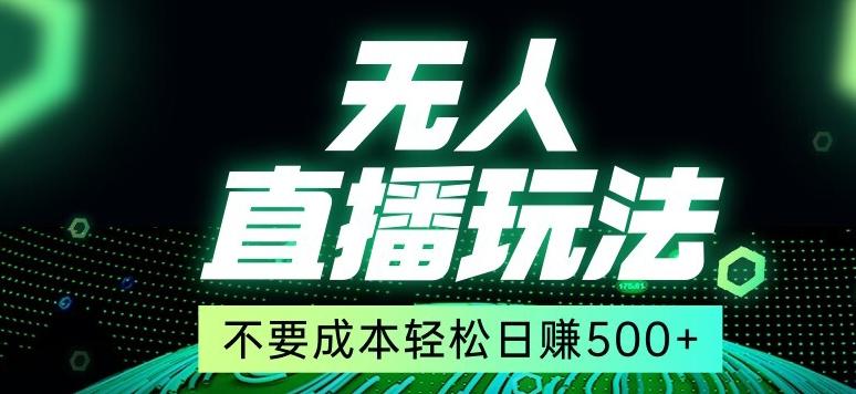 全网首发24年最新无人直播玩法，不需要成本，无需人力，一台电脑24小时为你工作-Ai创业网