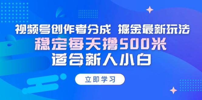 【蓝海项目】视频号创作者分成 掘金最新玩法 稳定每天撸500米 适合新人小白-Ai创业网