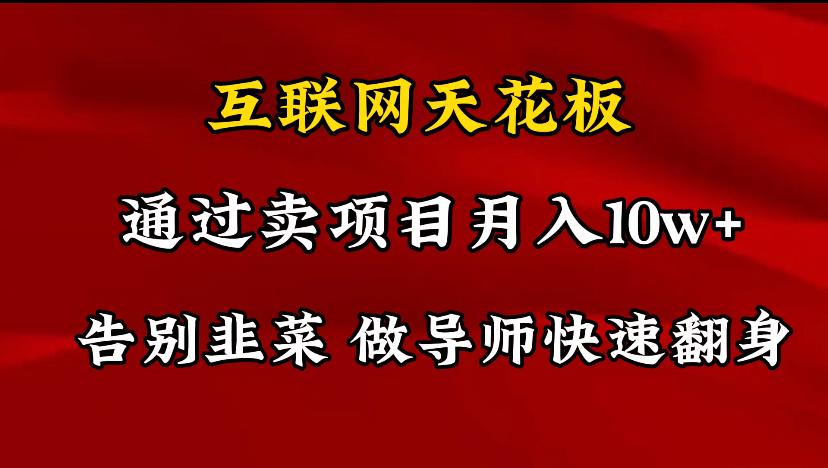 导师训练营互联网的天花板，让你告别韭菜，通过卖项目月入10w+，一定要...-Ai创业网