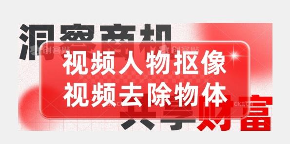 【超强视频处理工具】视频人物抠像+视频去除物体-Ai创业网