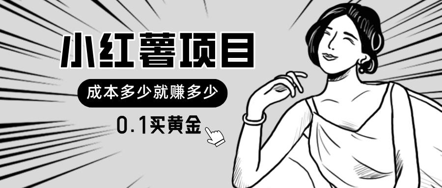 小红薯暴力项目，0.1买黄金。操作简单，日入无上限，可无限扩大。-Ai创业网