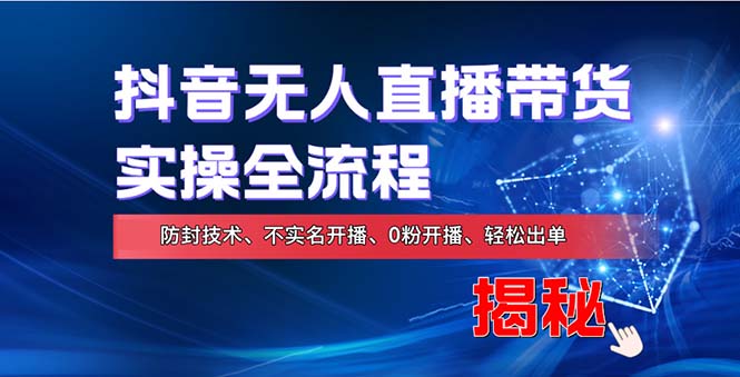 在线赚钱新途径：如何用抖音无人直播实现财务自由，全套实操流程，含…-Ai创业网