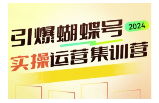 引爆蝴蝶号实操运营，助力你深度掌握蝴蝶号运营，实现高效实操，开启流量变现之路-Ai创业网