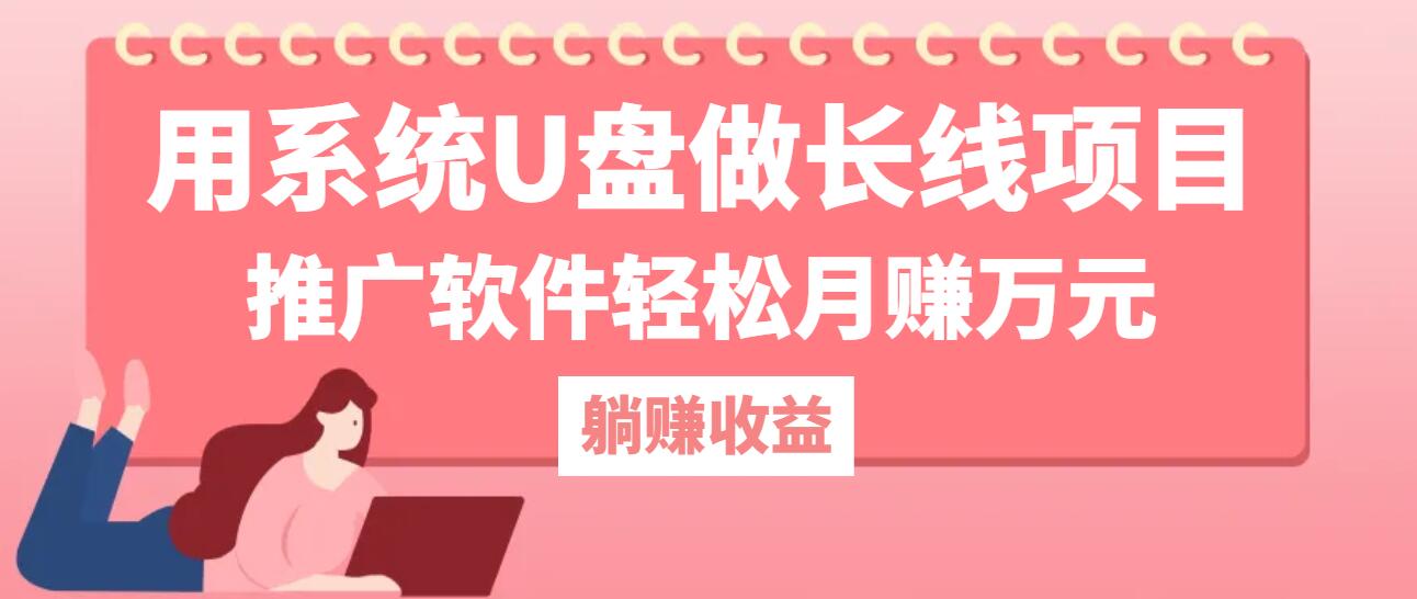 用系统U盘做长线项目，推广软件轻松月赚万元-Ai创业网